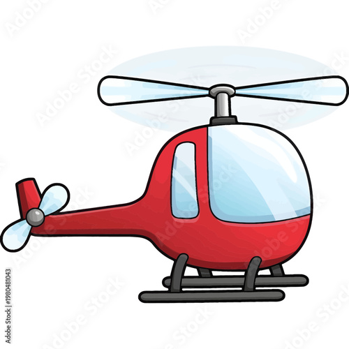 An isolated white chopper aircraft flies through the sky, showcasing a military rescue heli in action with its rotor spinning for air transportation and travel