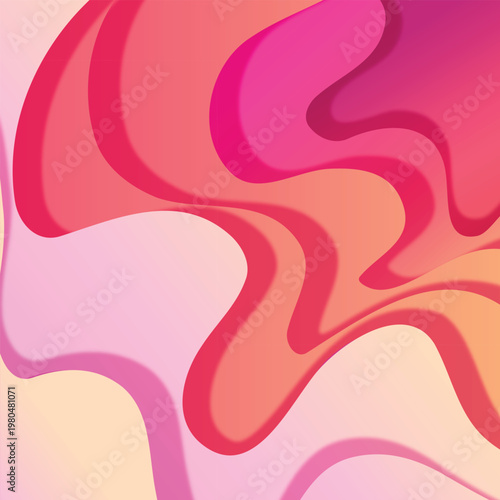 s an abstract illustration featuring wavy