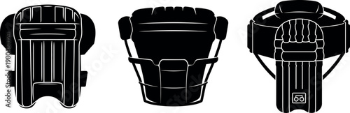 Cricket abdominal guard silhouette protective gear for batsmen wicketkeepers