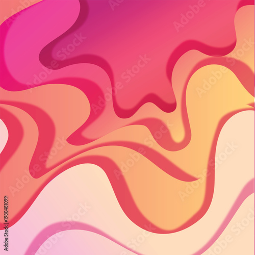 s an abstract illustration featuring wavy