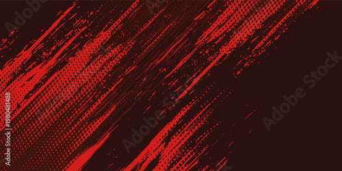 black red dragon decal brush fire volcano lava sakura Asia Japan anime style illustration sporty background banner style illustration. modern