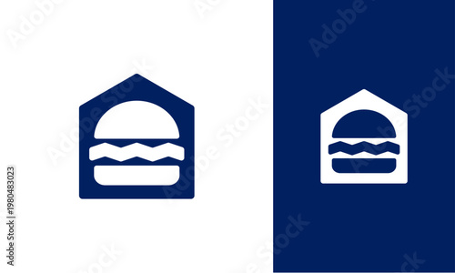 burger house logo vector