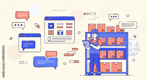 Digital Warehouse Management and Online Logistics Service