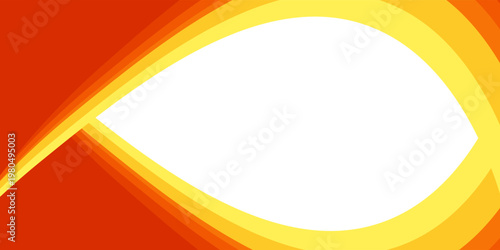 Cuadro en lienzo Gradient curved orange background vector ilustration, garadien mages