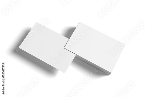 Business Card Blank Mockup. Isolated on transparent background PNG