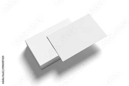 Business Card Blank Mockup. Isolated on transparent background PNG