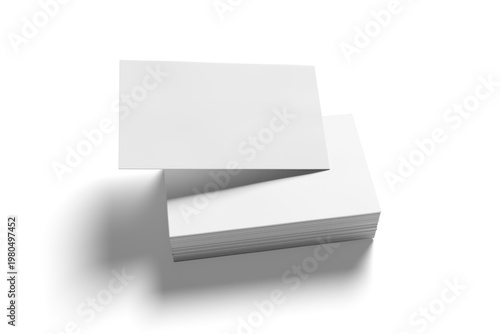 Business Card Blank Mockup. Isolated on transparent background PNG