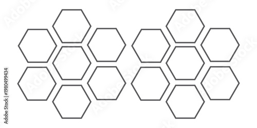 Honeycomb thin line icon, bee and honey, hexagon sign, vector graphics, a linear pattern on a white background, eps 10.