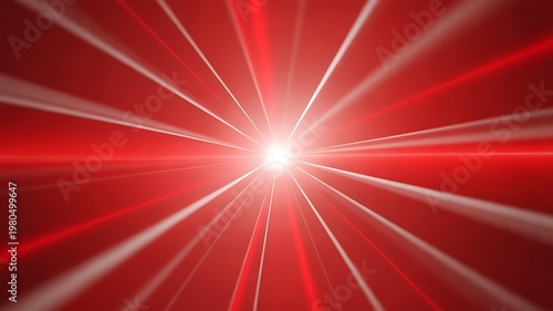 Red Radial Gradient Background with Bright Central Light Burst