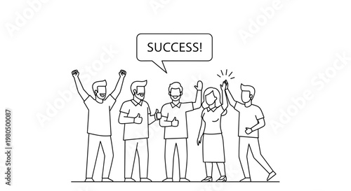 People Celebrating Business Success.