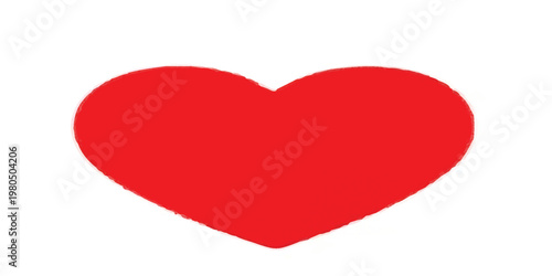 Valentine red heart icon. Heart shape Isolated on white background.