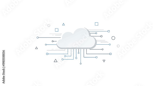 Cloud Computing Network System Concept.