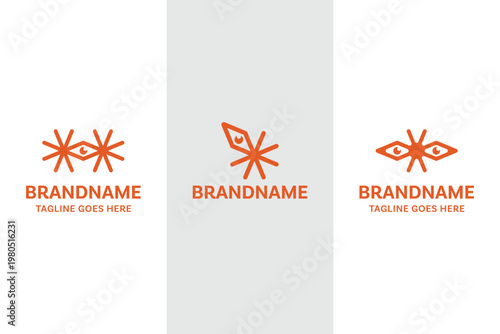 Spark Eyewear Simple Modern Logo Set, symbolizing clarity, innovation, and bright vision