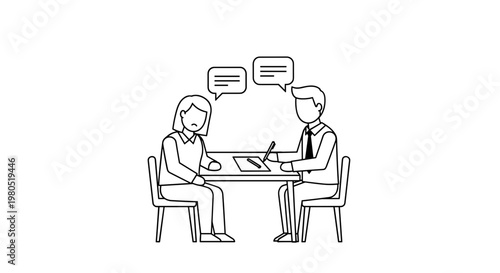 Business people sitting at table.