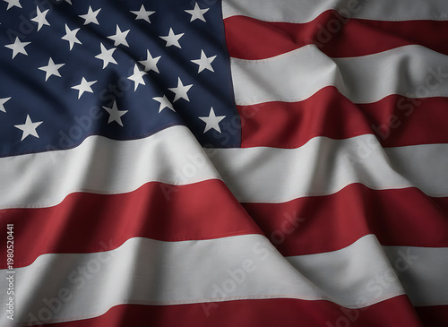 Wallpaper Mural A close-up of the american flag Torontodigital.ca