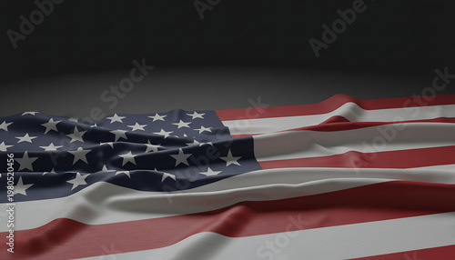 Wallpaper Mural A close-up of an american flag waving Torontodigital.ca