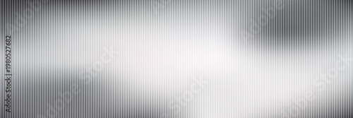 Corrugated, fluted pastel grey colored glass vector texture. Ribbed plastic gradient background