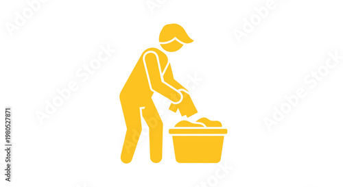 Man in a cap working.