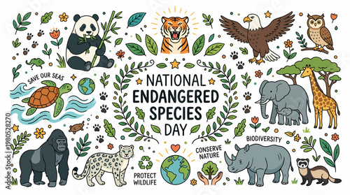 Endangered Species Day Animals Diversity Nature Protection