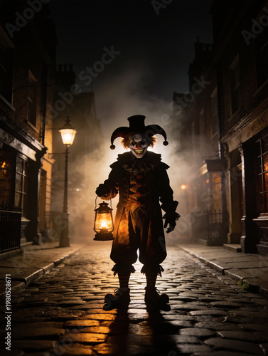 Scary Halloween clown 