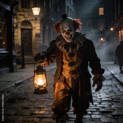 Scary Halloween clown 