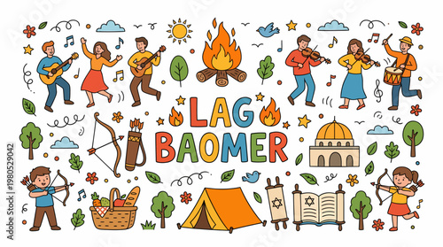 Lag BaOmer Celebration: Bonfire, Music, Archery, Torah