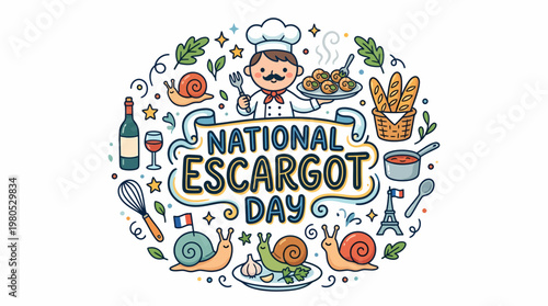 National Escargot Day Celebration with Chef and Snails