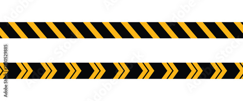 The potential danger vector template sign. Vector illustration. Black and yellow mark. eps10.
