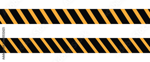 Attention please background. Caution Stop halt allowed area Back, yellow tape signs Admittance progress security. Warning zone sign Safety first day Vector icon. EPS10.