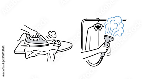 Ironing Shirts Traditional Ironing and Garment Steamer
