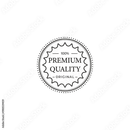 Premium original product label design template 