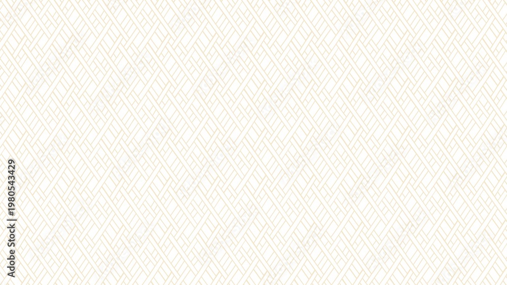 Fototapeta premium Elegant light gold geometric pattern forms a subtle basket weave design background