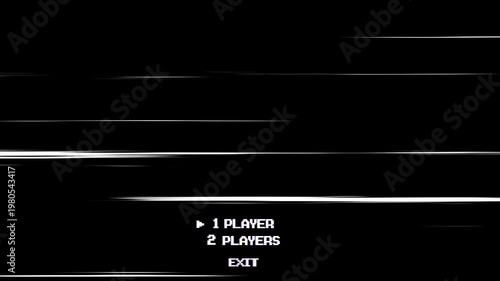 START NEW GAME. pixel art 8-bit. retro game in vector illustrations. arcade gaming.