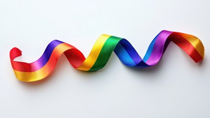 Happy pride month and Waving Pride flag,LGBT pride flag or Rainbow pride flag,Lesbian, gay, bisexual,transgender illustration for poster banner concept.
