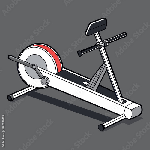 Clean graphic depiction of a modern elliptical trainer machine for full-body workout