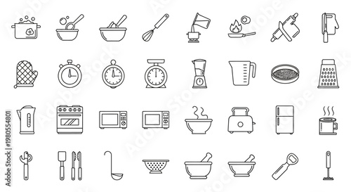 Kitchen Utensils and Cooking Tools.