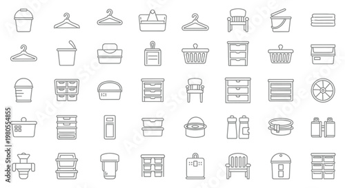 Food and drink icons collection.