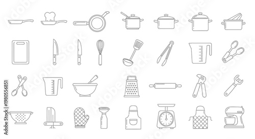 Kitchen Utensils and Cooking Tools.