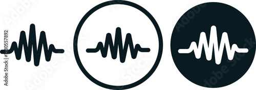 Voice assistant icon set. Voice recognition illustration. microphone and audio symbols, high-quality vector icons for recording, podcasting, and voice messaging.
