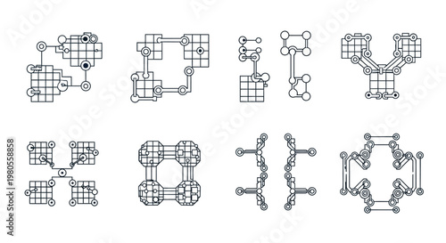 Molecular Structures Chemistry Science Models.