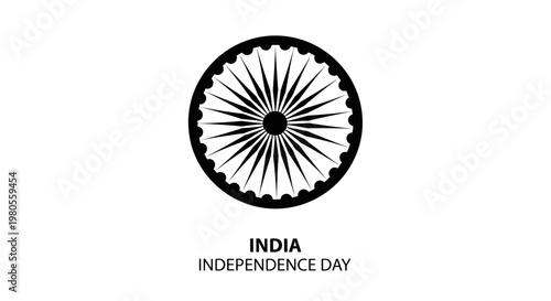 Ashoka Chakra symbol representing India Independence Day.