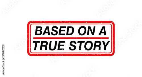 A bold statement emphasizing the authenticity of a narrative's foundation on real events