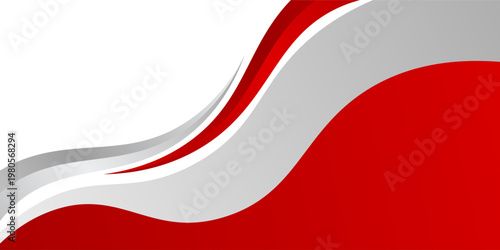 red gray abstract wave background for corporate banner, business presentation, poster, journal cover. Vektor design. eps 10