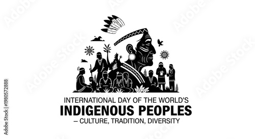 International Day of the Worlds Indigenous Peoples illustration.