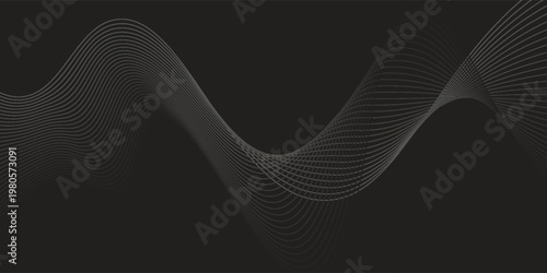 Artistic geometric line with colorful gradient background. perspectives of geometric abstraction.