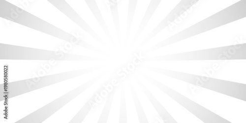 Abstract Radial Burst Monochrome Graphic Design. Retro grayscale sun rays background with dirty burnt effect.