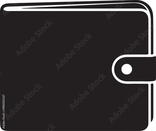 Black dvd case with white outline and clasp