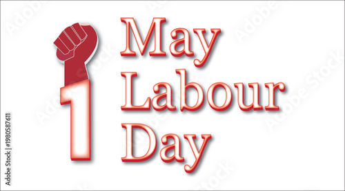 International Labour Day May 1 poster workers rights celebration, unity, solidarity and social Justice concept design.