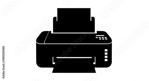 A black illustration of a printer on a white background with d2 (60) reference
