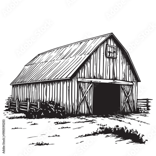 old barn in the countryside